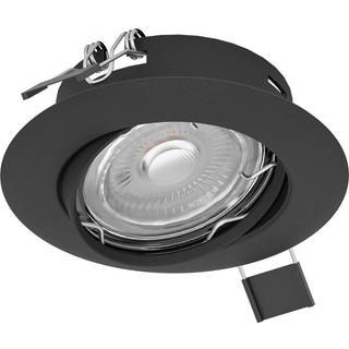 EGLO PENETO indbygningsspot Ø78 mm, LED 4,6W 3000K, 3-pak, sort