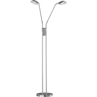 Pool TW LED-gulvlampe, 2 lyskilder, nikkel