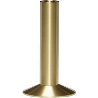 Hübsch Sleek Lysestage 12 Cm - Lysestager Jern Messing - 991711