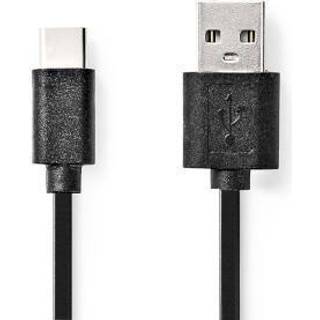 Nedis USB-kabel | USB 2.0 | USB-C™ Han | USB-A Han | 15 W | 480 Mbps | Nikkelplateret | 3.00 m | Runde | PVC | Sort | Box