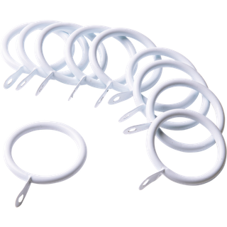 RINGIS gardinring 10-pak - Hvid