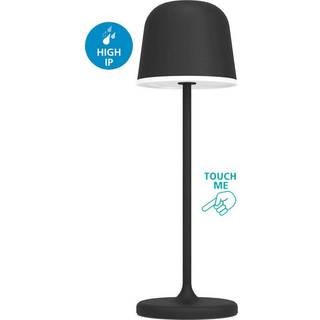 EGLO MANNERA udendørs bordlampe, genopladelig, 3000K, sort