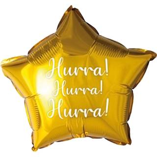 Hurra stjerne folieballon, 46 cm