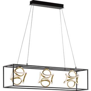 Gesa LED-hængelampe med metalbur, 3 lyskilder