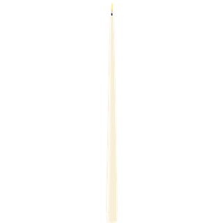 Kronelys LED 2-p Ø2,2cm Cream 28cm