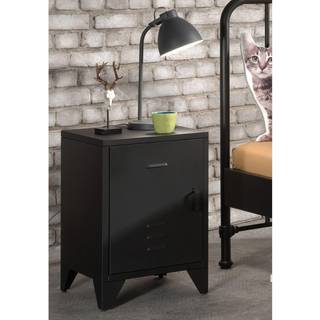 Sengebord i metal – Bronxx, sort