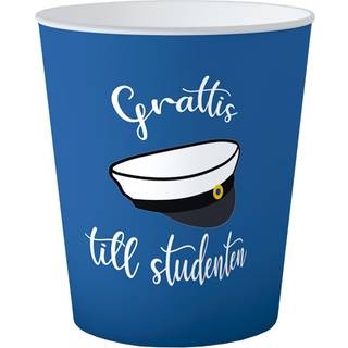 Grattis till studenten papkrus, 8 stk