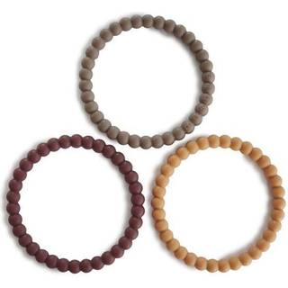 Mushie Perle Bidering (Berry/Marigold/Khaki) - 3 stk.