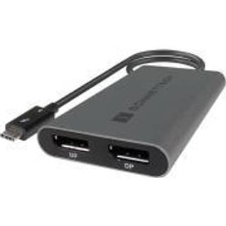 Sonnet - Thunderbolt 3 til Dual Displayport Adapter (Space Grey)