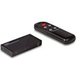Lindy 2-vejs HDMI 2.1 switch med fjernbetjerning | Sort | PRIS-MATCH