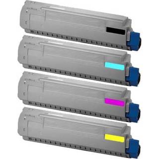 Kompatibel toner OKI C801/C821 - 44643004, 4 stk. rabatpakke 28900 sider