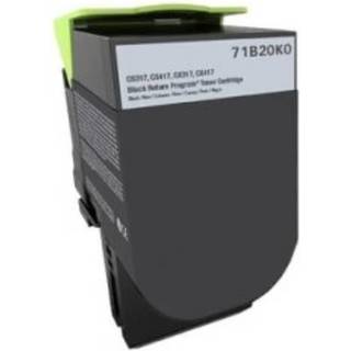 Kompatibel toner Lexmark CS317 / CS417 - 71B20K0 sort 3000 sider