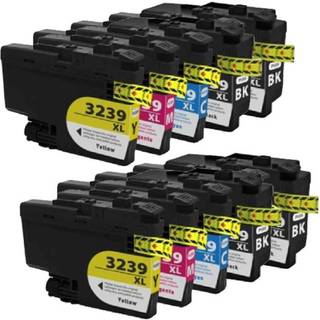 Kompatible blækpatroner Brother LC 3239 XL, 10 stk. rabatpakke 820 ml