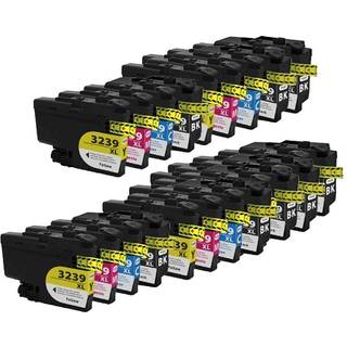 Kompatible blækpatroner Brother LC 3239 XL, 20 stk. rabatpakke 1640 ml