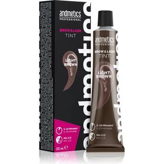 andmetics Professional Brow & Lash Tint Øjenbryns- og øjenvippefarve Skygge Light Brown 20 ml - 20 ml