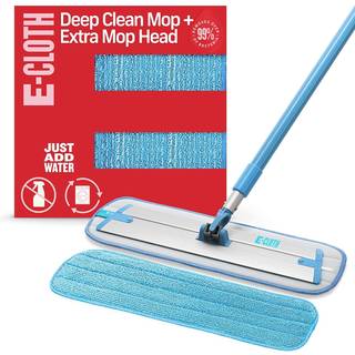 E-klud Deep Clean Mop med ekstra moppeudskiftning Hovedmikrofiber MOP Perfekt gulvrenser til hårdttræ Laminatfliser og stengulv vaskbart og genan