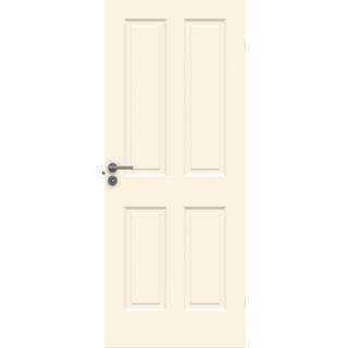 Massiv Indvendig dør fra Swedoor, Advance-line, Compact 04 Dannebrogsdør, Hvid NCS S0502-Y 82,5 X 204