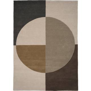 Linie Design Radiality uldtæppe Olive, 200x300 cm