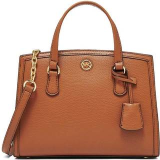MK Chantal Small Pebbled Leather Messenger Bag - Brown - Michael Kors - ONE SIZE