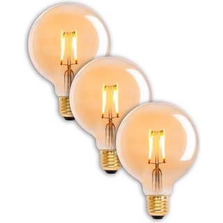 E27 4,1 W 310lm LED-globepære varmhvid guld 3 stk