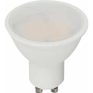 4,5W GU10 Spotlys - Glat Plast, Samsung Chip, 6500K, 110D - Kulør : Kold