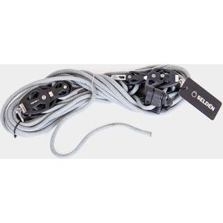 Talje med skødelås Seldén Tackle 4:1 PBB 50, Ø8 mm x 10 meter, 2 blok