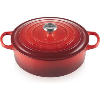 Le Creuset Gourmet-Bräter Signature Rund Gusseisen Kirschrot 30cm