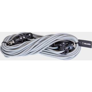 Talje med skødelås Seldén Tackle 4:1 PBB 60, Ø10 mm x 20 meter, 2 blokke