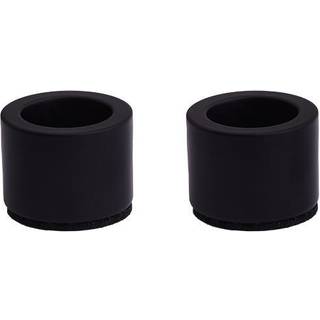 Lysestage t. kronelys, Matte black, 2-pack, 3,2x2,