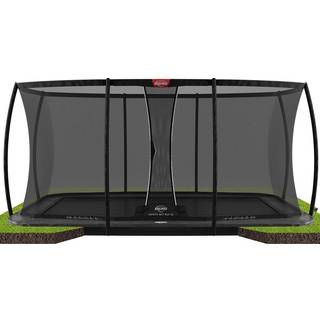 BERG Ultim Elite FlatGround inkl Sikkerhedsnet   Grey   Safety Net DLX XL 500 x300 cm