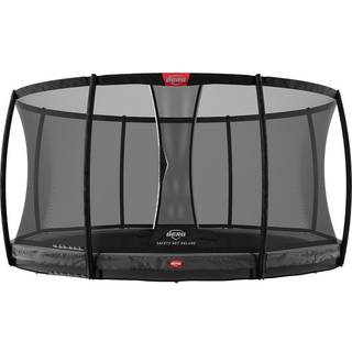 Berg trampolin InGround Champion inkl. sikkerhedsnet Deluxe AirFlow Pro 430 cm grey