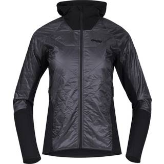 Bergans Women's Cecilie Light Insulated Hybrid Jacket Solid Dark Grey/Black, XS