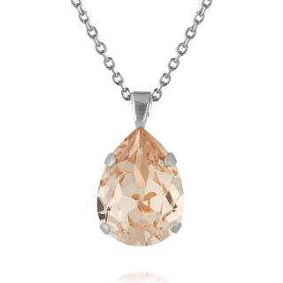 Classic Drop halsbånd silk rhodium