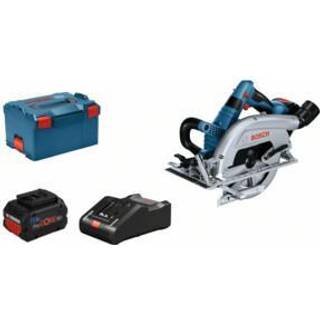 Bosch Professional GKS 18V-70 L Rundsav med 2 stk. 5,5Ah ProCORE batteri, lader og L-BOXX