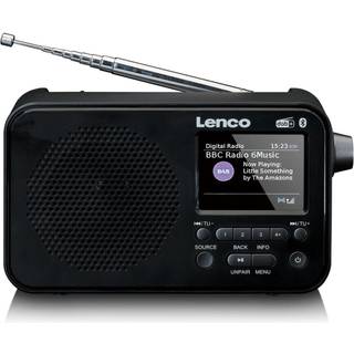 Lenco - Bærbar DAB+ FM-radio med Bluetooth® 2,4" TFT-skærm Sort - PDR-036BK