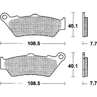 TRW Bremsebelægninger Sinter Med Tgk orig. 'US-look' m. TGK
