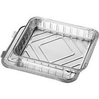 50 stk. Alubakker 930 ml Sølv 22,5x17,7x3 cm – Tilbered og opbevar med stil