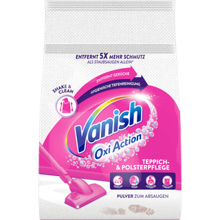 Vanish Oxi Action tæppepleje pulver til støvsugning 63.35 DKK/1 kg