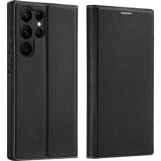 Samsung Galaxy S23 Ultra 5G - DUX DUCIS Skin X2 læder cover - Sort