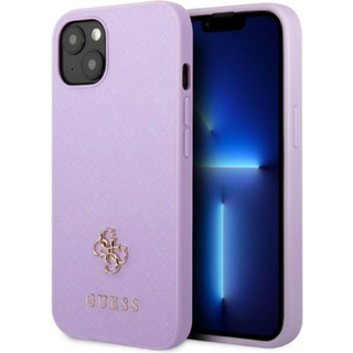 Guess iPhone 13 mini lilla/lilla hårdtcover Saffiano 4G