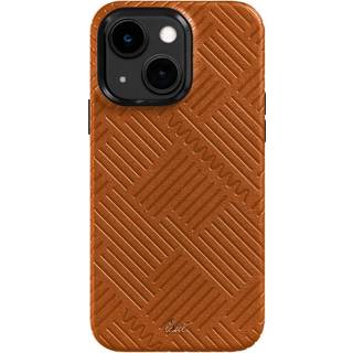 MOTIF iPhone 14 6.1" cover - Brun (Stripes)