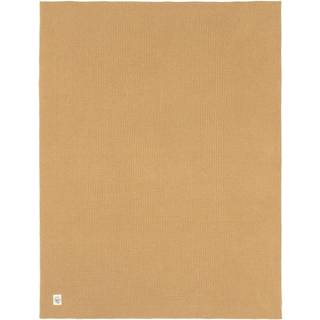 Lässig Strikket Tæppe 80x100, Nubs Camel