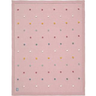 Lässig Strikket Tæppe 80x100, Pink Dots