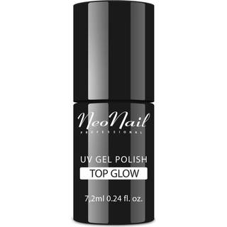 NEONAIL Top Glow Overlak gel Skygge Glow Silver 7,2 ml - 7,2 ml