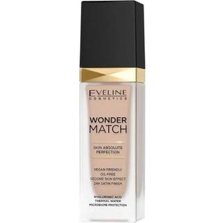 Eveline Cosmetics Wonder Match Langtidsholdbar flydende foundation med hyaluronsyre Skygge 12 Light Natural 30 ml - 30 ml