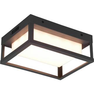 LED udendørs væglampe Witham, IP54, CCT, antracit