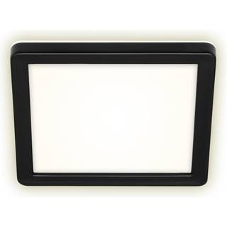 Frankfurt LED-panel, kantet, 19x19cm, IP44, sort