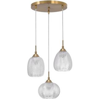 Klynge-pendel lampe Vario i mat glas