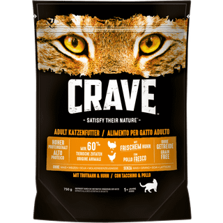 Crave Adult tørfoder med kalkun og kylling 83.93 DKK/1 kg