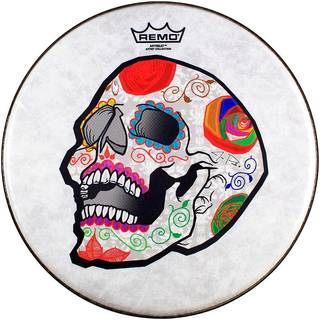 Remo Artbeat Artist Collection Drumhead - Jos? Pasillas Candy Skull